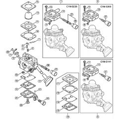 Genuine Stihl BG86 / N - Carburetor C1M-S228, C1M-S203, C1M-S141