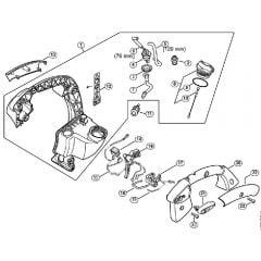 Genuine Stihl BG86 / Q - Handle frame