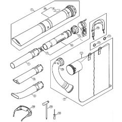 Genuine Stihl BG86 / R - Nozzle, Vacuum attachment