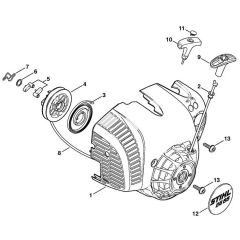 Stihl BG 66-D - Rewind Starter - Parts Diagram