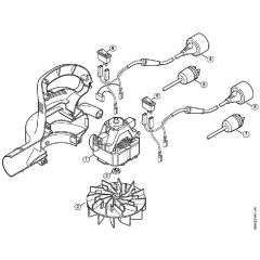 Genuine Stihl BGE60 / C - Electric motor BGE 60