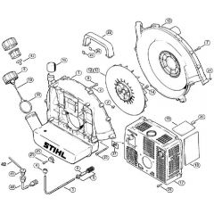 Genuine Stihl BR320 L / F - Fan housing