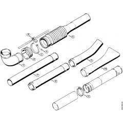 Genuine Stihl BR320 L / H - Pleated hose, Blower tube