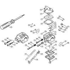 Genuine Stihl BR340 / D - Carburetor HD-28, HD-29, HD-45