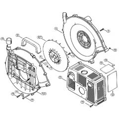 Genuine Stihl BR340 / F - Fan housing