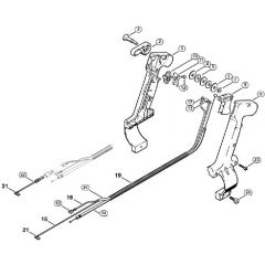 Genuine Stihl BR340 / K - Control handle (46.2001)