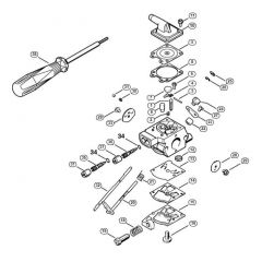 Genuine Stihl BR340 L / E - Carburetor BR 340 L WT-580