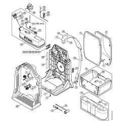 Genuine Stihl BR340 L / G - Backplate