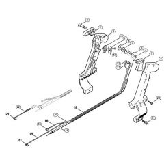 Genuine Stihl BR340 L / K - Control handle (46.2001)