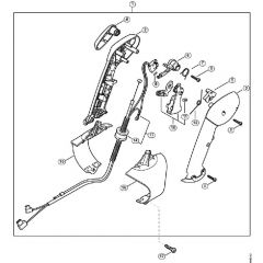 Genuine Stihl BR350 / M - Control handle with electrostatic discharge