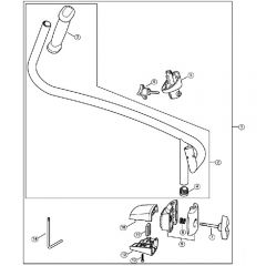 Genuine Stihl BR350 / N - Bike handle