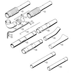 Genuine Stihl BR380 / H - Pleated hose, Blower tube