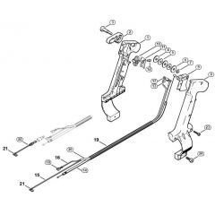 Genuine Stihl BR420 / K - Control handle (46.2001)