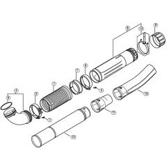 Genuine Stihl BR450 / M - Pleated Hose, Blower Tube