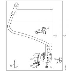 Genuine Stihl BR500 / P - Bike handle