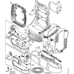 Genuine Stihl BR600 / K - Fuel tank, Backplate