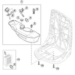 Genuine Stihl BR800 C-E / H - Fuel tank