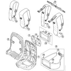 Genuine Stihl BR800 C-E / J - Backplate