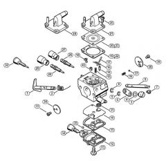 Genuine Stihl BT120 C / E - Carburetor C1Q-S161, C1Q-S83