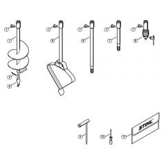 Genuine Stihl BT131 / M - Augers, Tools, Extras