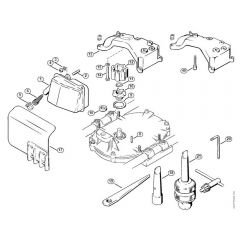 Genuine Stihl BT309 / B - Muffler, Muffler kit, Extras