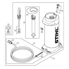 Genuine Stihl BT45 / O - Pressurized water tank