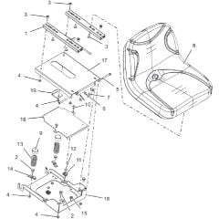 Countax C40M Mulcher - From 25-03-2019 - 07 Seat And Seat Box