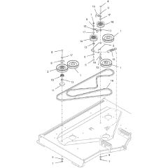 Countax C40M Mulcher - From 25-03-2019 - 22 Deck Belt Idler Pulleys
