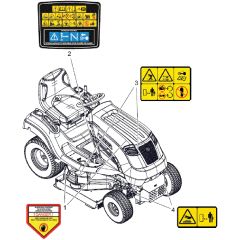 Countax C40M Mulcher - From 25-03-2019 - 25 Decals Safety