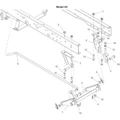 Countax C60-2Wd Fr730 - From 01-03-2022 - 20 Deck Lift Front Cradle