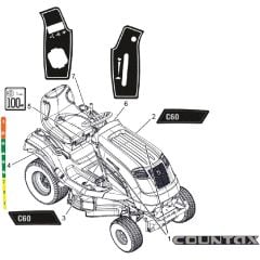 Countax C60-2Wd Fr730 - From 01-03-2022 - 32 Style Decals C60