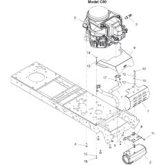 Countax C80-2Wd Fr730 - From 01-03-2022 - 25 Engine Assy C80