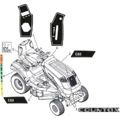 Countax C80-2Wd Fr730 - From 01-03-2022 - 33 Style Decals C80