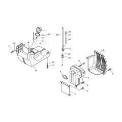 Fuel Tank, Muffler