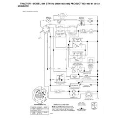 Husqvarna Cth172 - Schematic