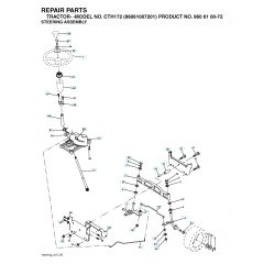 Husqvarna Cth172 - Steering