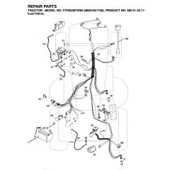 Husqvarna Cth2036 Twin - Electrical