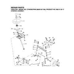 Husqvarna Cth2036 Twin - Steering