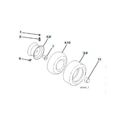 Husqvarna Cth2038 - Wheels & Tyres