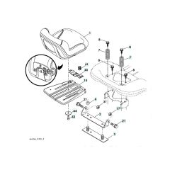 Husqvarna Cth2138R - Seat