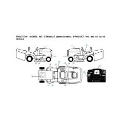 Husqvarna Cth2542 Twin - Decals