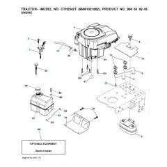 Husqvarna Cth2542 Twin - Engine