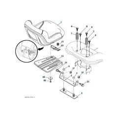 Husqvarna Cth 224T - Seat