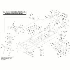 Countax D23-50Ln - From - 01 Front And Rear Cradle Assemblies