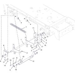 Countax E36 - From 01-05-2017 - 18A Deck Lift Rear Cradle