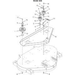 Countax E36 - From 01-05-2017 - 22B Deck Pulleys Idlers