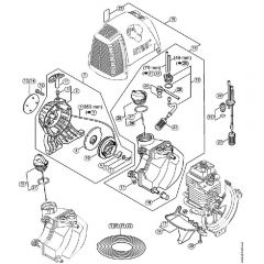 Genuine Stihl FC100 / C - Rewind starter, Fuel tank