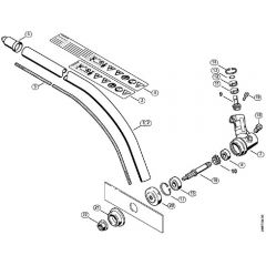 Genuine Stihl FC100 / N - FC 100: Drive tube assembly, Gear head