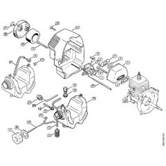 Genuine Stihl FC44 / C - Muffler, Shroud