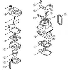 Genuine Stihl FC83 / H - Carburetor